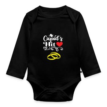 Marry - Organic Longsleeve Baby Bodysuit - black - Front