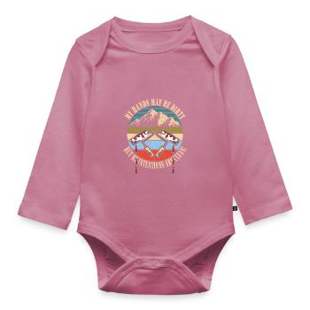 Painter - Organic Longsleeve Baby Bodysuit - mauve - Front