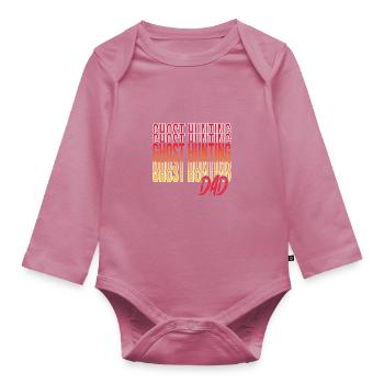 Ghost Hunters - Organic Longsleeve Baby Bodysuit - mauve - Front