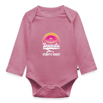 Circuit training - Organic Longsleeve Baby Bodysuit - mauve - Front