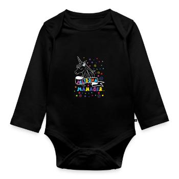 Babysitter - Baby Bio-Langarm-Body - Schwarz - Vorne