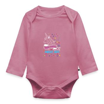 Baby-sitter - Body Bébé bio manches longues - mauve - Devant