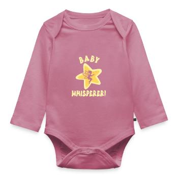 Baby-sitter - Body Bébé bio manches longues - mauve - Devant