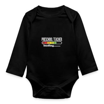 Kindergarten - Baby Bio-Langarm-Body - Schwarz - Vorne