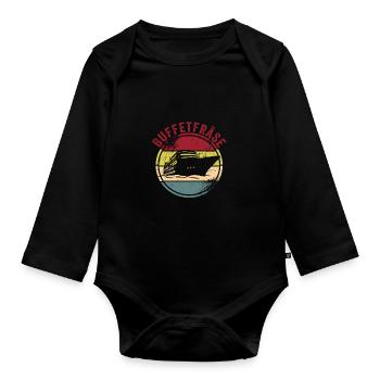 Urlaub - Baby Bio-Langarm-Body - Schwarz - Vorne