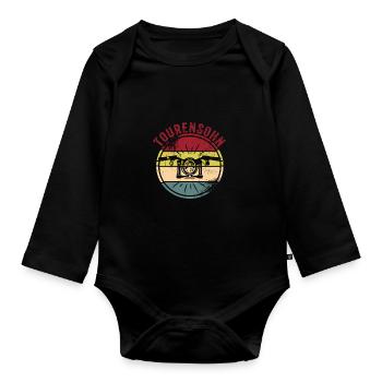Motorrad - Baby Bio-Langarm-Body - Schwarz - Vorne