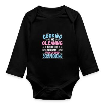 Faire de l’artisanat - Body Bébé bio manches longues - noir - Devant
