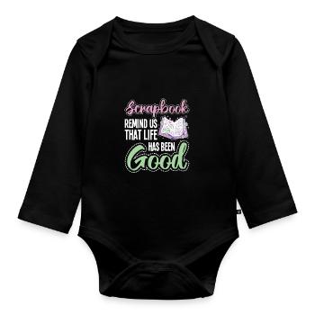 Faire de l’artisanat - Body Bébé bio manches longues - noir - Devant