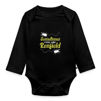 Insekten - Baby Bio-Langarm-Body - Schwarz - Vorne