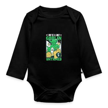 Roleplaying game - Organic Longsleeve Baby Bodysuit - black - Front