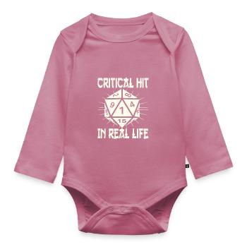 Rollenspiel - Baby Bio-Langarm-Body - Mauve - Vorne