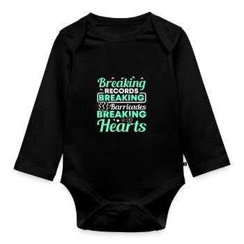 Festival - Organic Longsleeve Baby Bodysuit - black - Front