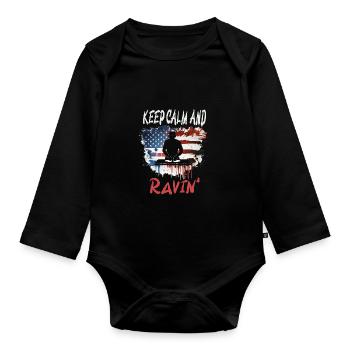 Festival - Baby Bio-Langarm-Body - Schwarz - Vorne