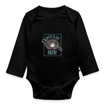 Festival - Baby Bio-Langarm-Body - Schwarz - Vorne