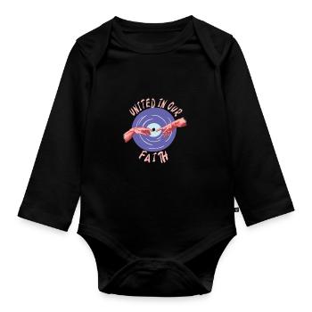 Festival - Baby Bio-Langarm-Body - Schwarz - Vorne