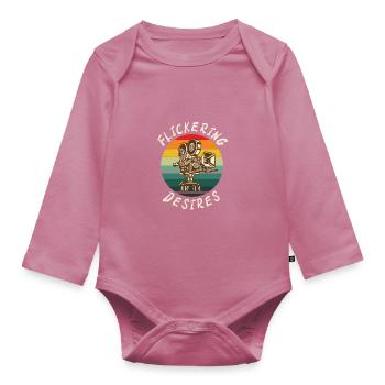 Vieux films - Body Bébé bio manches longues - mauve - Devant