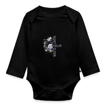 Goth Emo - Organic Longsleeve Baby Bodysuit - black - Front
