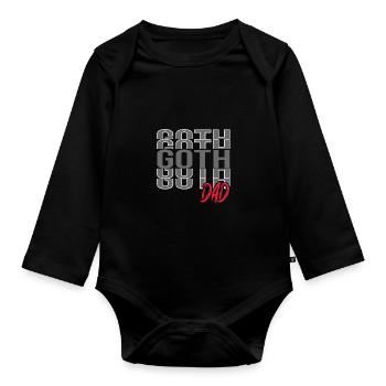 Goth Emo - Body Bébé bio manches longues - noir - Devant