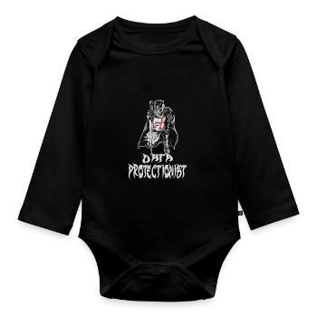 Daten Analytiker Datenschutz Beauftragter - Baby Bio-Langarm-Body - Schwarz - Vorne