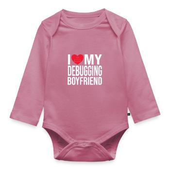 Network Engineer - Organic Longsleeve Baby Bodysuit - mauve - Front