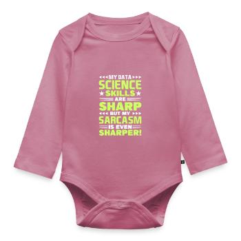 Analyste de données Responsable de la protection des données - Body Bébé bio manches longues - mauve - Devant
