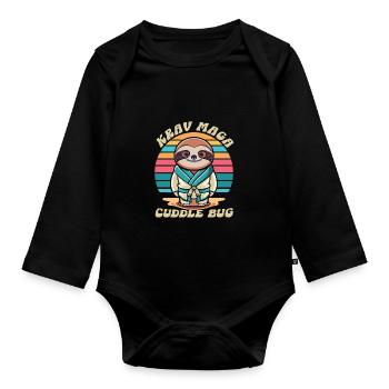 Krav Maga - Body Bébé bio manches longues - noir - Devant