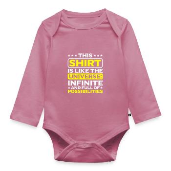 Philosophie - Body Bébé bio manches longues - mauve - Devant