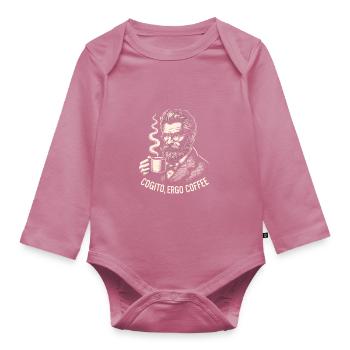 Philosophie - Body Bébé bio manches longues - mauve - Devant