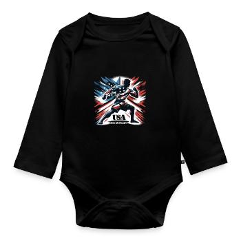 Mixed Martial Arts - Baby Bio-Langarm-Body - Schwarz - Vorne