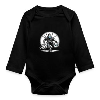 Geriatric nurse - Organic Longsleeve Baby Bodysuit - black - Front