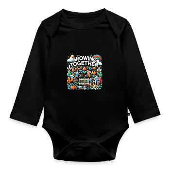 Garten - Baby Bio-Langarm-Body - Schwarz - Vorne