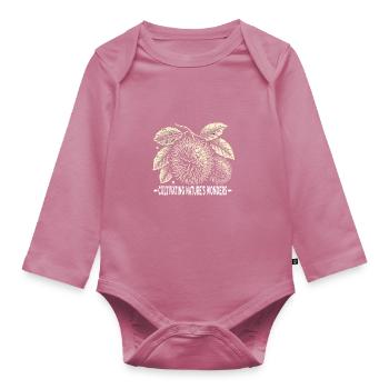 Früchtchen - Baby Bio-Langarm-Body - Mauve - Vorne