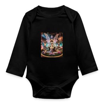 Conte - Body Bébé bio manches longues - noir - Devant