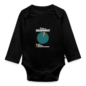Sousaphone - Baby Bio-Langarm-Body - Schwarz - Vorne