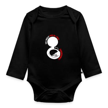 Sousaphone - Baby Bio-Langarm-Body - Schwarz - Vorne