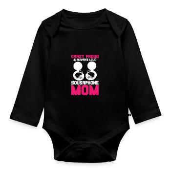 Sousaphone - Baby Bio-Langarm-Body - Schwarz - Vorne