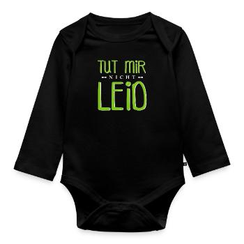 Tut mit nicht - Baby Bio-Langarm-Body - Schwarz - Vorne