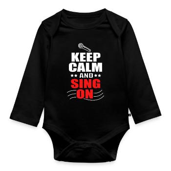 Karaoke - Baby Bio-Langarm-Body - Schwarz - Vorne