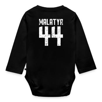 Malatya 44 Türkei Turkiye Geschenk Urlaub TR Türk - Baby Bio-Langarm-Body - Schwarz - Hinten