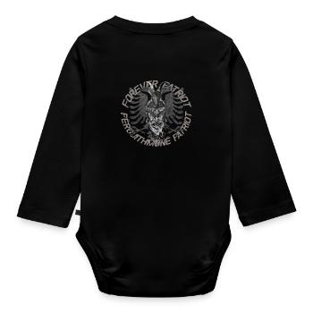 Skenderbeg Albania Forever Patriot Geschenkidee - Baby Bio-Langarm-Body - Schwarz - Hinten