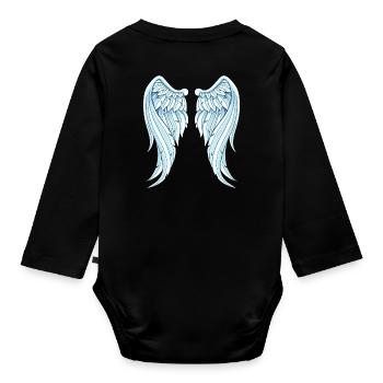 Angelwings drôle idée cadeau Ailes d’ange - Body Bébé bio manches longues - noir - Dos