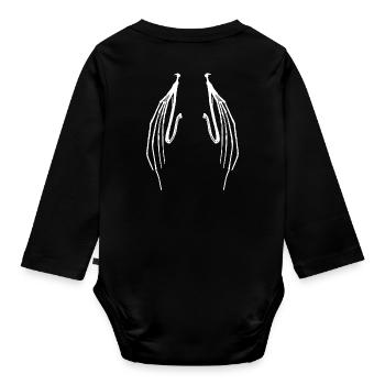 Occultisme occultisme ailes de chauve-souris ailes d'ange - Body Bébé bio manches longues - noir - Dos