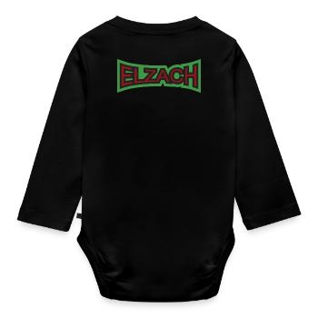 Elzach, deine Stadt - Baby Bio-Langarm-Body - Schwarz - Hinten