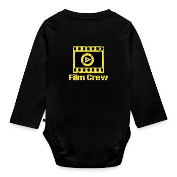 Film Produktion Crew Mitglieder Produzent Filmcrew - Baby Bio-Langarm-Body - Schwarz - Hinten