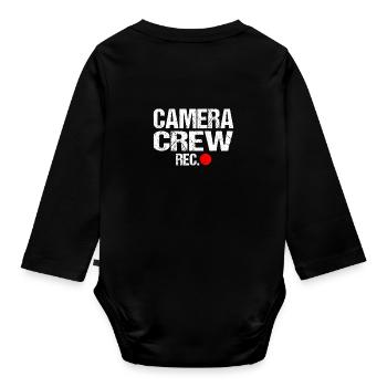Camera Film Crew T-shirt pour les cinéastes - Body Bébé bio manches longues - noir - Dos