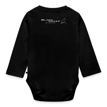 Black sheep of the family - Baby Bio-Langarm-Body - Schwarz - Hinten
