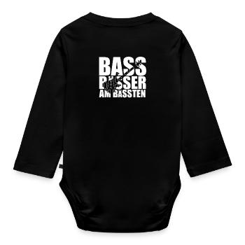Bass Player Gift BASS BÄSSER AM BÄSSTEN Bassist - Body Bébé bio manches longues - noir - Dos