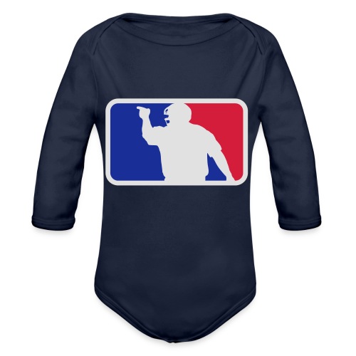 Baseball Umpire Logo - Ekologiczne body niemowlęce z długim rękawem