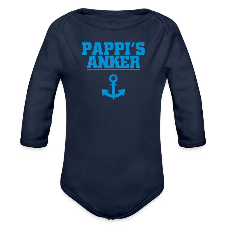 Pappis Anker - Baby Bio-Langarm-Body