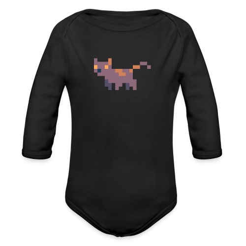 Pixel cat - Ekologisk långärmad babybody